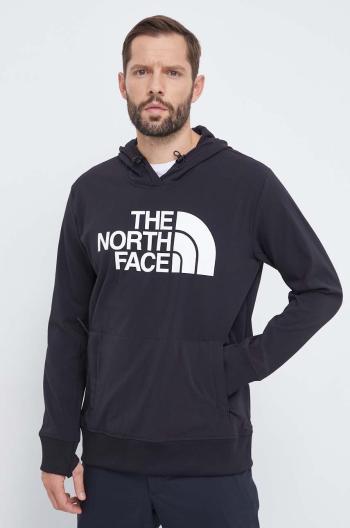 Sportovní mikina The North Face Tekno Logo černá barva, s kapucí, s potiskem