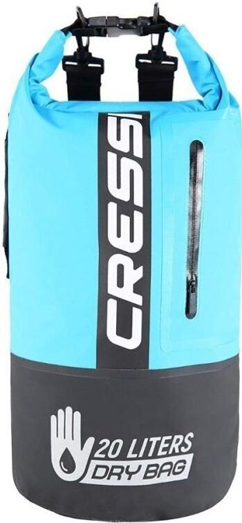 Cressi Dry Bi-Color Black/Light Blue 20 L Vodotěsný vak