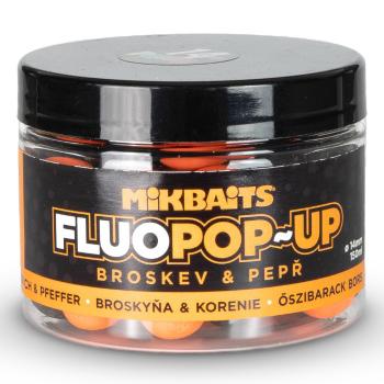 Mikbaits plovoucí boilie fluo broskev pepř 150 ml - 14 mm