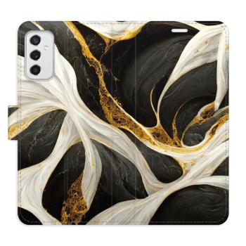 Flipové pouzdro iSaprio - BlackGold Marble - Samsung Galaxy M52 5G