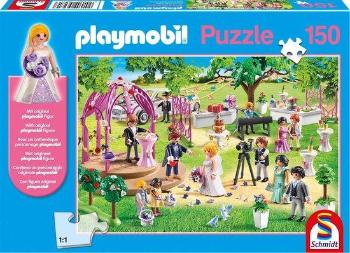 SCHMIDT Puzzle Playmobil Svatba 150 dílků + figurka Playmobil
