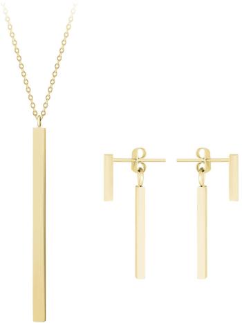 Troli Pozlacená zvýhodněná sada šperků Troli (náhrdelník, náušnice)