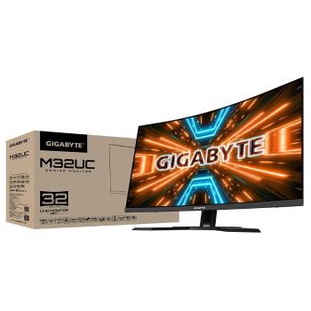 GIGABYTE LCD - 31, 5" Gaming monitor M32UC UHD, 3840x2160, 144Hz, 3000:1, 350cd/m2, 1ms, 2xHDMI 2.1, 1xDP, 1xUSB-C, SS VA