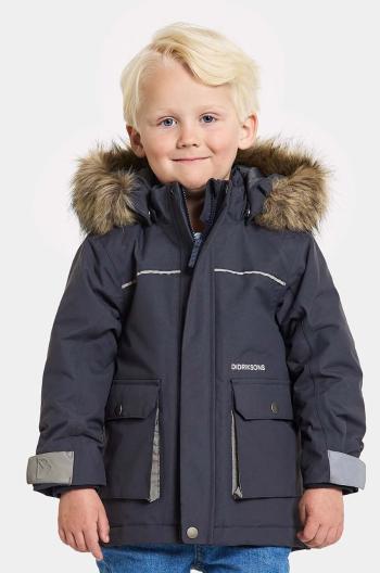 Dětská zimní bunda Didriksons KURE KIDS PARKA tmavomodrá barva