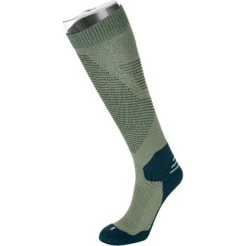 KILPI COMPRESS Unisex běžecké podkolenky, khaki, velikost