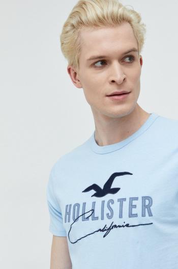 Bavlněné tričko Hollister Co. s aplikací