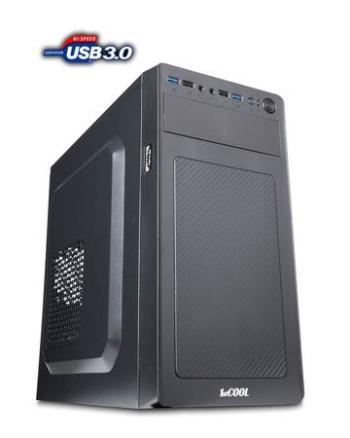 1stCOOL MicroTower STEP 3, ver.2 (se čtečkou karet), ATX black černý, bez zdroje, microtower mATX (2xUSB3, 2xUSB2, Audio) (PC case), MC-STEP3-AU-USB3-CR