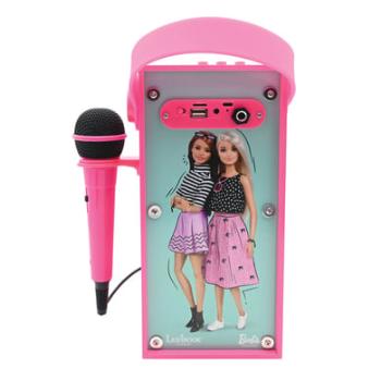 LEXIBOOK Přenosný reproduktor Barbie Bluetooth® s mikrofonem a skvělými světelnými efekty