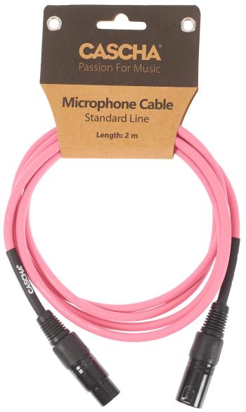 Cascha Standard Line Mic Cable Pink 2m