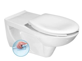 SAPHO HANDICAP závěsná WC mísa prodloužená 37,5x73 cm, Rimless, bílá K670-002