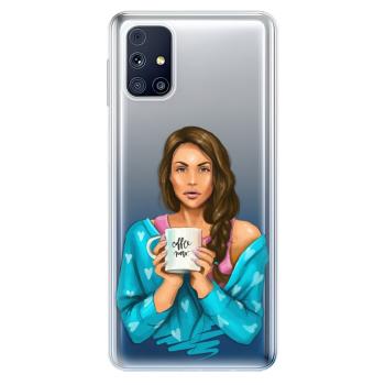 Odolné silikonové pouzdro iSaprio - Coffe Now - Brunette - Samsung Galaxy M31s