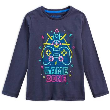 Chlapecké tričko z BIO bavlny LEMON BERET GAME ZONE modré Velikost: 116