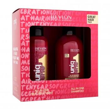 Revlon Professional Uniq One Great Hair Pack dárková kazeta bezoplachová maska na vlasy Uniq One 150 ml + šampon Uniq One 230 ml na barvené vlasy