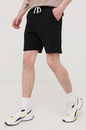 Bavlněné šortky Tom Tailor pánské, černá barva