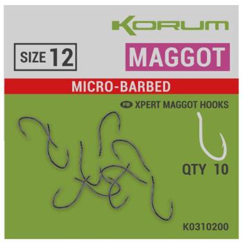 Korum háčky xpert maggot barbed - #12