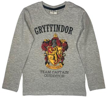 EPlus Chlapecké tričko s dlouhým rukávem - Harry Potter Nebelvír šedé Velikost - děti: 134