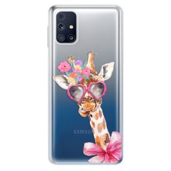 Odolné silikonové pouzdro iSaprio - Lady Giraffe - Samsung Galaxy M31s