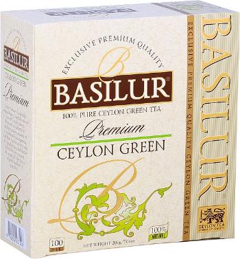 Basilur Premium Ceylon Green nepřebal 100 x 2 g