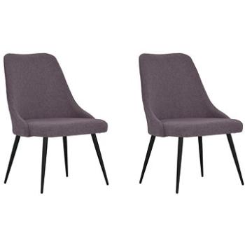 Jídelní židle 2 ks taupe textil, 330864 (330864)