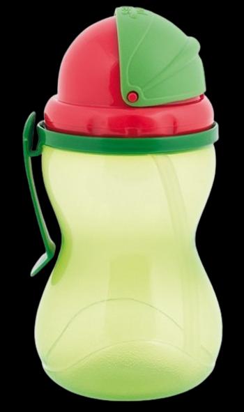 Canpol babies Sportovní láhev se slámkou new zelená 370 ml