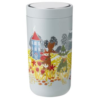 Cestovní hrnek TO GO CLICK MOOMIN 200 ml, jemně oblačná, Stelton