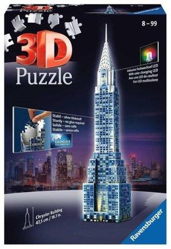 RAVENSBURGER Svítící 3D puzzle Noční edice Chrysler Building 216 dílků