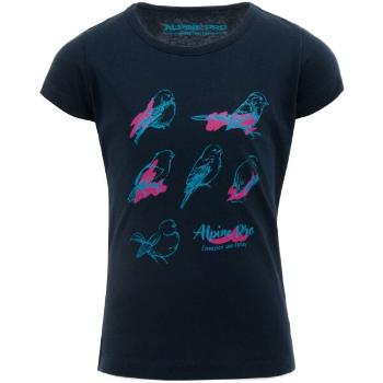 ALPINE PRO GANSTO Dívčí tričko, tmavě modrá, velikost 128-134