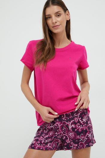 Pyžamo Tommy Hilfiger růžová barva