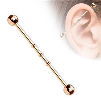 Šperky4U Industrial piercing - ID01014-RD
