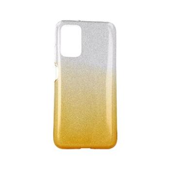 TopQ Xiaomi Poco M3 glitter stříbrno-oranžový 57216 (Sun-57216)