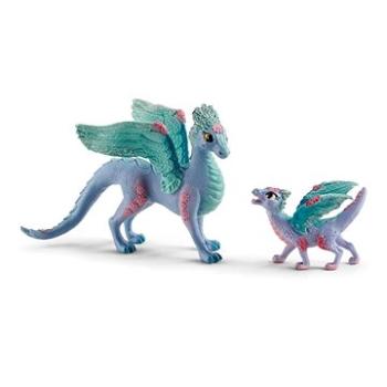 Schleich Květinový drak s mládětem 70592 (4059433573441)