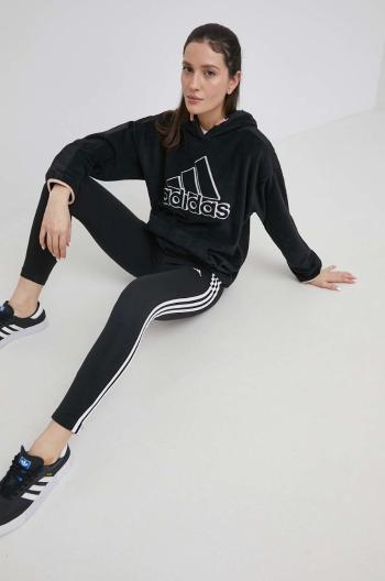 Legíny adidas HG5879 dámské, černá barva, s aplikací