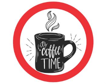 Samolepky zákaz - 5ks Coffee time