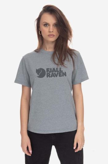 Tričko Fjallraven Logo Tee šedá barva, s potiskem, F87146.020.999-999