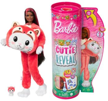 Mattel Barbie Cutie Reveal Barbie v kostýmu - kotě v červeném kostýmu pandy HRK22