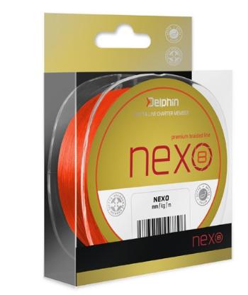 Delphin splétaná šňůra nexo 8 fluo oranžová - 0,18 mm 25,6 lb 1300 m