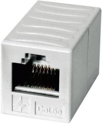 RJ45 síťový adaptér Telegärtner J00029A0062 CAT 6, [1x RJ45 zásuvka - 1x RJ45 zásuvka], alpská bílá