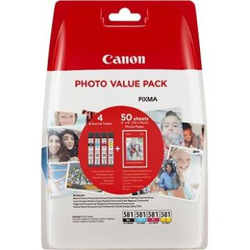 Canon CLI-581 XL Multipack + fotopapír PP-201 (2052C004)