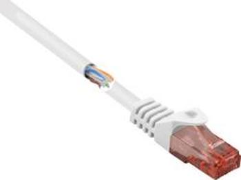 Síťový kabel RJ45 Basetech BT-1719401, CAT 6, U/UTP, 2.00 m, bílá