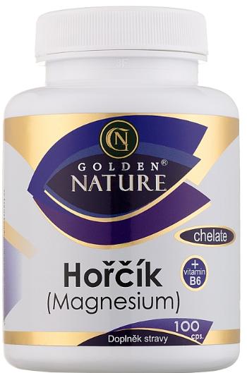 Golden Nature Magnesium (Hořčík) Chelate + Vitamin B6 100 kapslí
