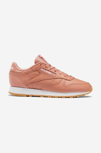 Kožené sneakers boty Reebok Classic Classic Leather oranžová barva, GY6811