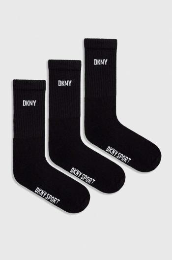 Ponožky Dkny 3-pack pánské, černá barva