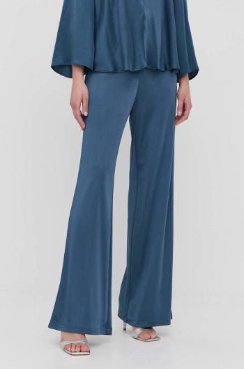 Kalhoty MAX&Co. dámské, tmavomodrá barva, jednoduché, high waist