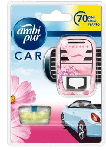 Ambipur Car strojek + Flowers & Spring 7 ml