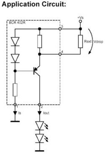 Driver Power LED Infineon Technologies BCR402R, SOT 143 R