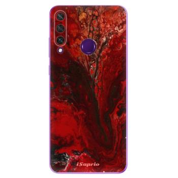 Odolné silikonové pouzdro iSaprio - RedMarble 17 - Huawei Y6p