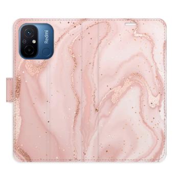 Flipové pouzdro iSaprio - RoseGold Marble - Xiaomi Redmi 12C