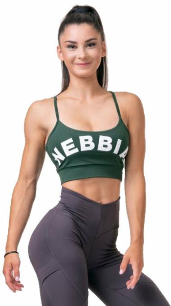 Nebbia Classic Hero Cut-Out Sports Bra Dark Green XS Fitness spodní prádlo