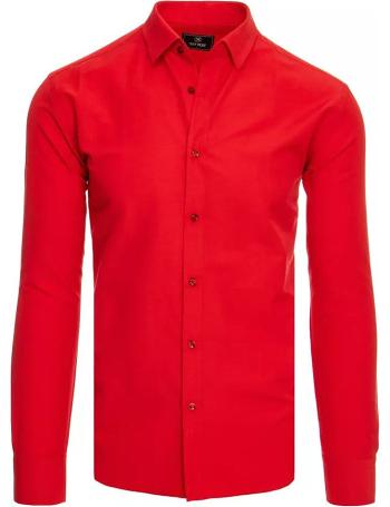 červená pánská košile s dlouhým rukávem vel. 2XL
