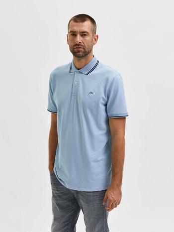 Selected Homme Haze Polo triko Modrá